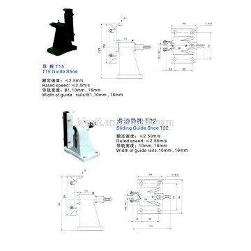 T15, chaussure de guidage T22